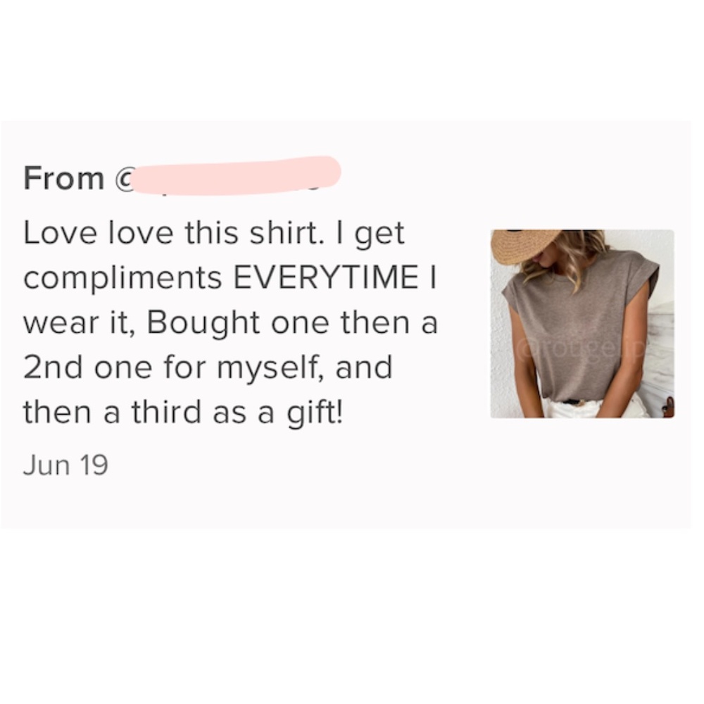 Beige Crew Neck Muscle Tee Top Shirt Cap Sleeve, Round Neck - Picture 10 of 11